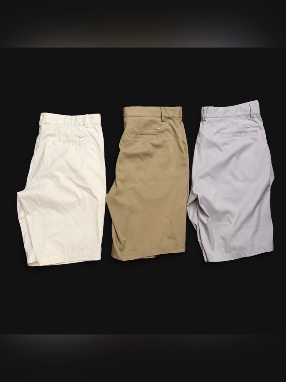Nike Men’s Golf drif-fit shorts  Performance Shorts grey 34, white 33, khaki 34